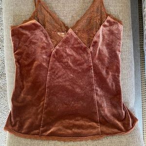 Velour lace urban outfitters tank